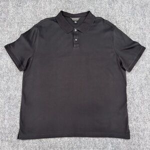 Banana Republic Luxe Touch Performance Polo Shirt XL Black Short Sleeve (A1/032)